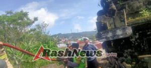 Respon Cepat TNI–Polri dan Damkar Padamkan Kebakaran Pelinggih Pura Puseh Kintamani