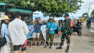 Jaga Aktifitas Pelabuhan, Koramil Nusa Penida Ciptakan Kondisi Aman