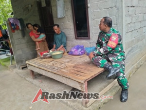 Komsos Babinsa Ularan Wujudkan Lingkungan Aman, Tertib, dan Kondusif