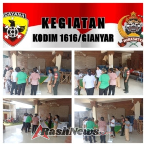 Sinergi Babinsa dan Tenaga Kesehatan Pantau Posyandu Balita di Banjar Gubat Petemon