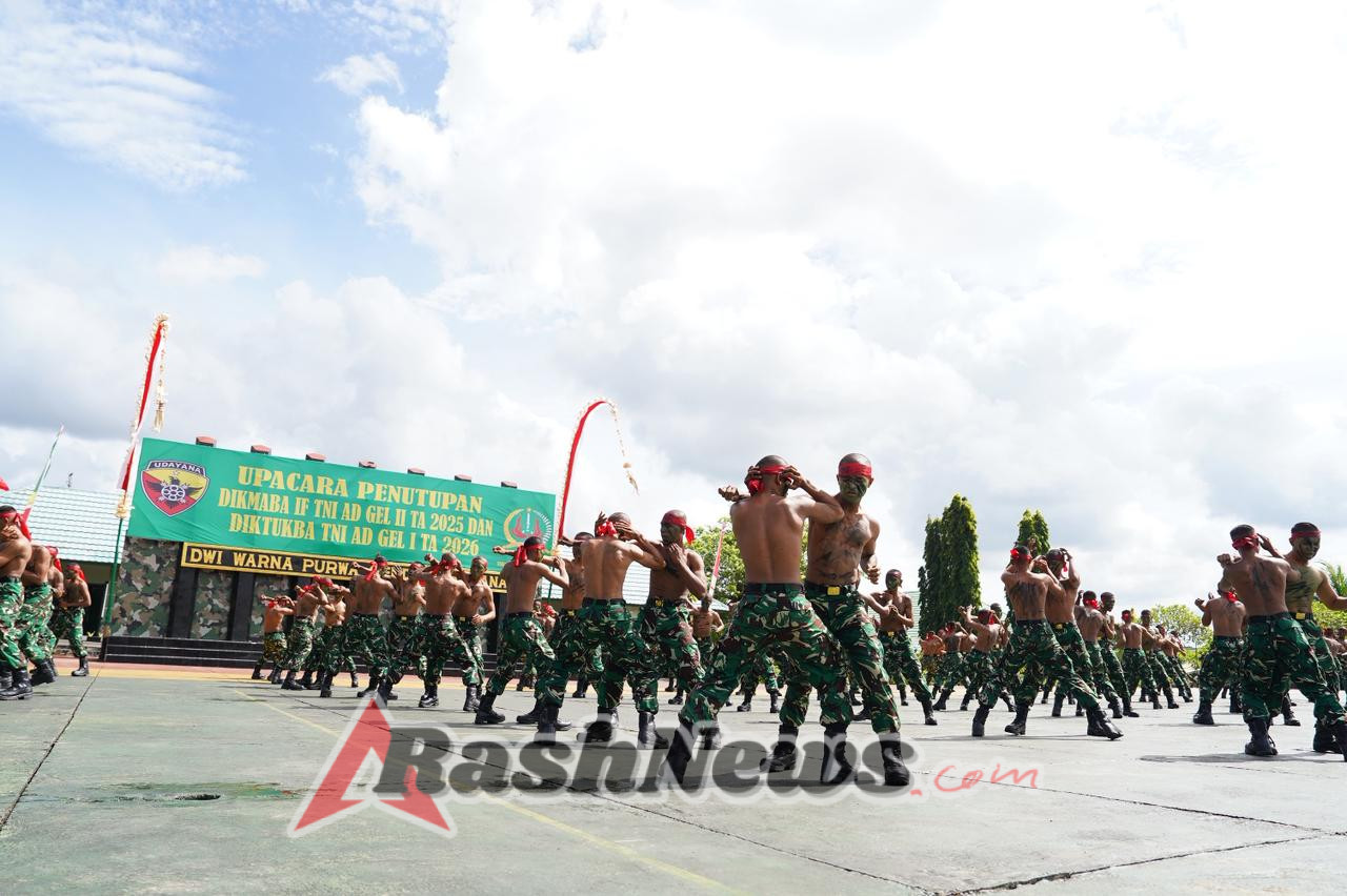 Kodam IX/Udayana Resmi Tutup Dikmaba Infanteri dan Diktukba, Ratusan Bintara Baru Dilantik
