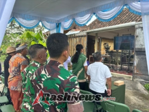 Sinergi TNI dan Petani, Kodim 1616/Gianyar Ikuti Panen Raya Nasional dan Pengumuman Swasembada Pangan