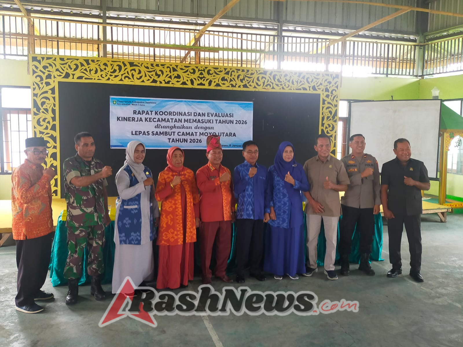 ‎Lepas Sambut Camat Moyo Utara, Danposramil Tegaskan Pentingnya Sinergi dan Kebersamaan