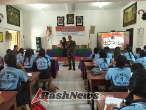 TNI Hadir di Sekolah, Danramil Tegallalang Dorong Pelajar Berjiwa Pemimpin dan Nasionalis