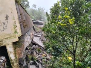 Usai WC SDN 2 Batur Longsor, Dandim 1626/Bangli Hadir Tinjau Kondisi Sekolah