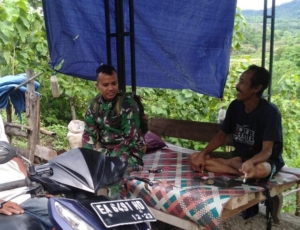 ‎Menjaga Wilayah, Koramil Ropang Komsos Persuasif dan Humanis ‎