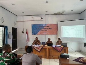 Sinergi TNI Dan Pemdes Sukseskan Program Dan Pembangunan Desa, Babinsa Getakan Hadiri Musdes Penetapan APBDes