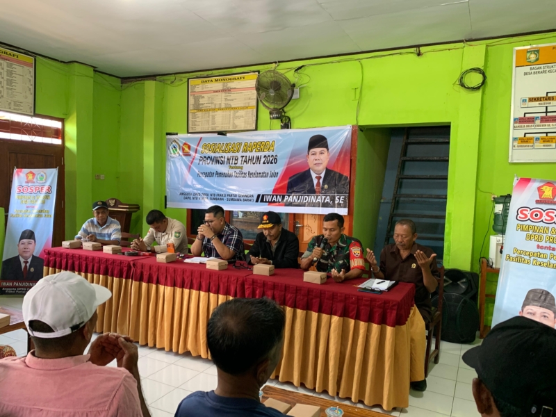 ‎Babinsa Koramil 1607-12/Moyo Hilir Kawal Kunker DPRD NTB di Wilayah Binaan