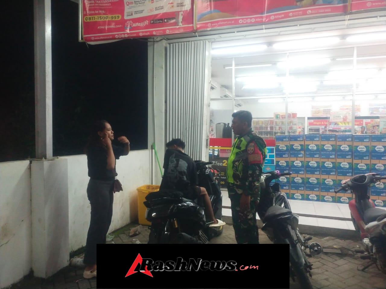 Koramil 1607-06/Lape Lopok Gelar Patroli Malam, Langkah Preventif Cegah Kriminalitas