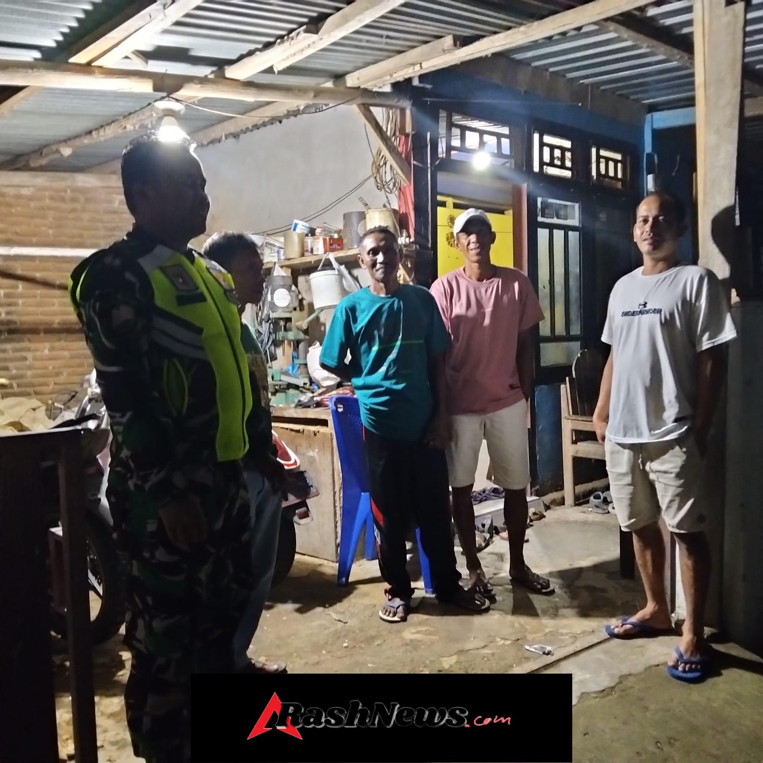 Upaya Deteksi Dini, Koramil 1607-03/Ropang Gelar Patroli Malam