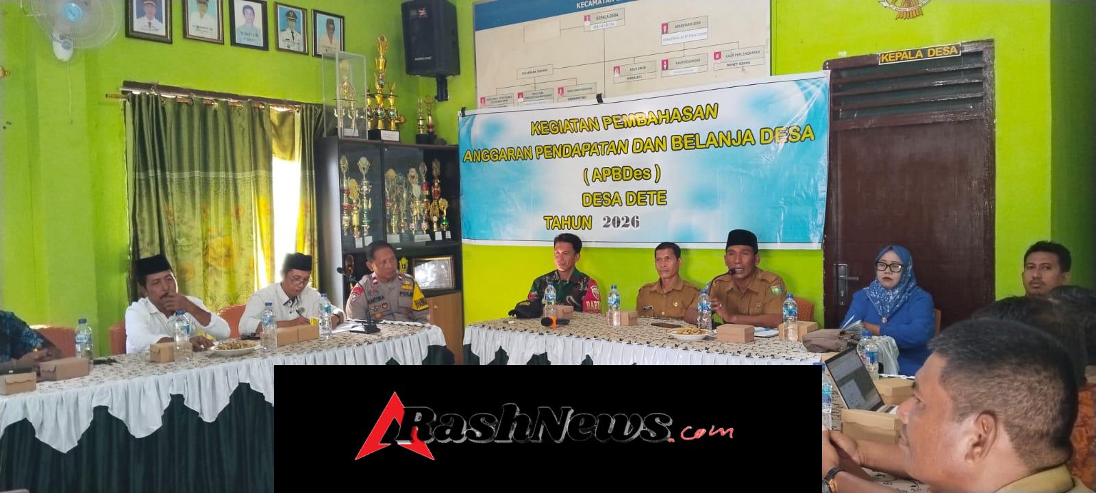 Babinsa Desa Dete Hadiri Rapat Pembahasan APBDes Tahun 2026