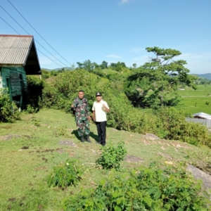 ‎Kolaborasi untuk Warga, TNI dan Pemcam Lantung Tinjau Lokasi Program Kerakyatan
