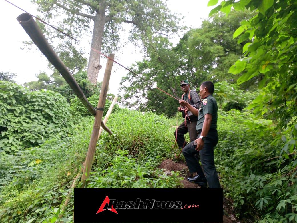 TNI Hadir untuk Rakyat, Babinsa Dampingi Peninjauan Jembatan Penghubung Desa Adat Saba