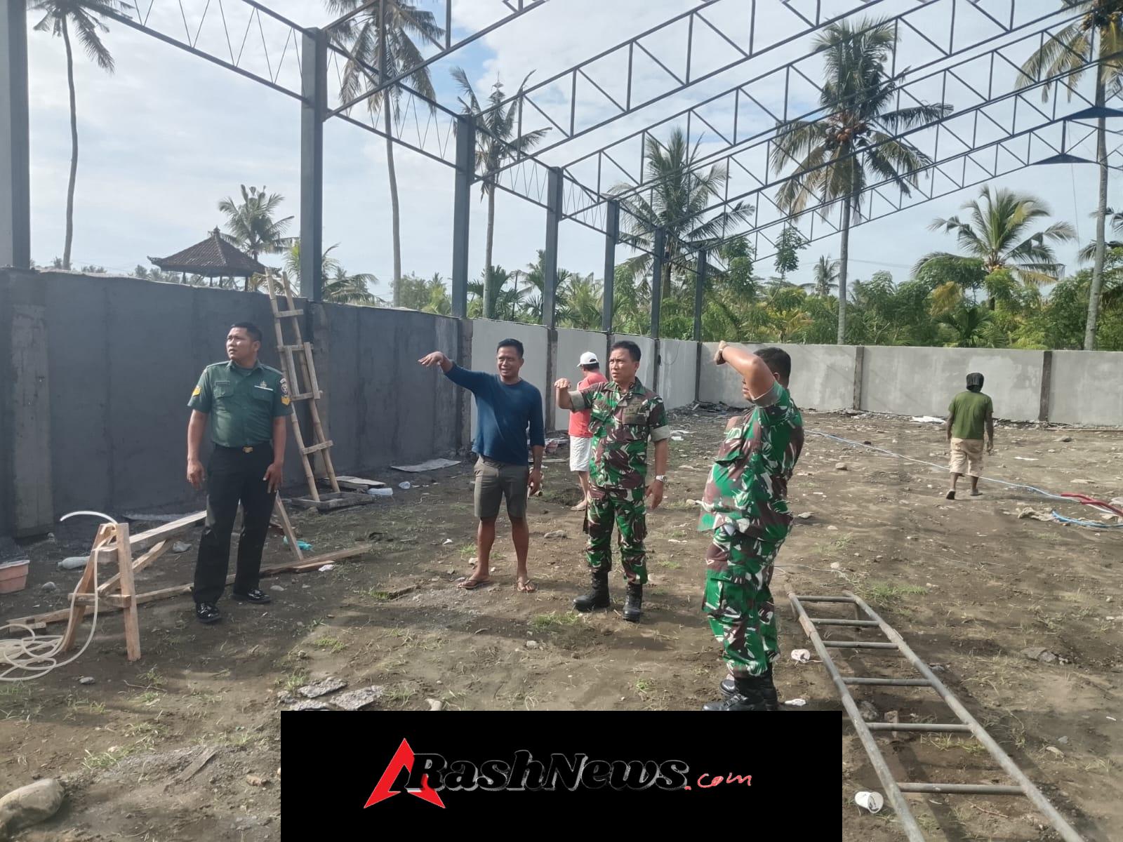 Pastikan Prinsip Gotong Royong Berjalan, Kodim Jembrana Awasi Pembangunan Koperasi Desa