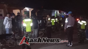 Cegah Gangguan Kamtibmas, Aparat Gabungan Sisir Desa-Desa di Kecamatan Wawo