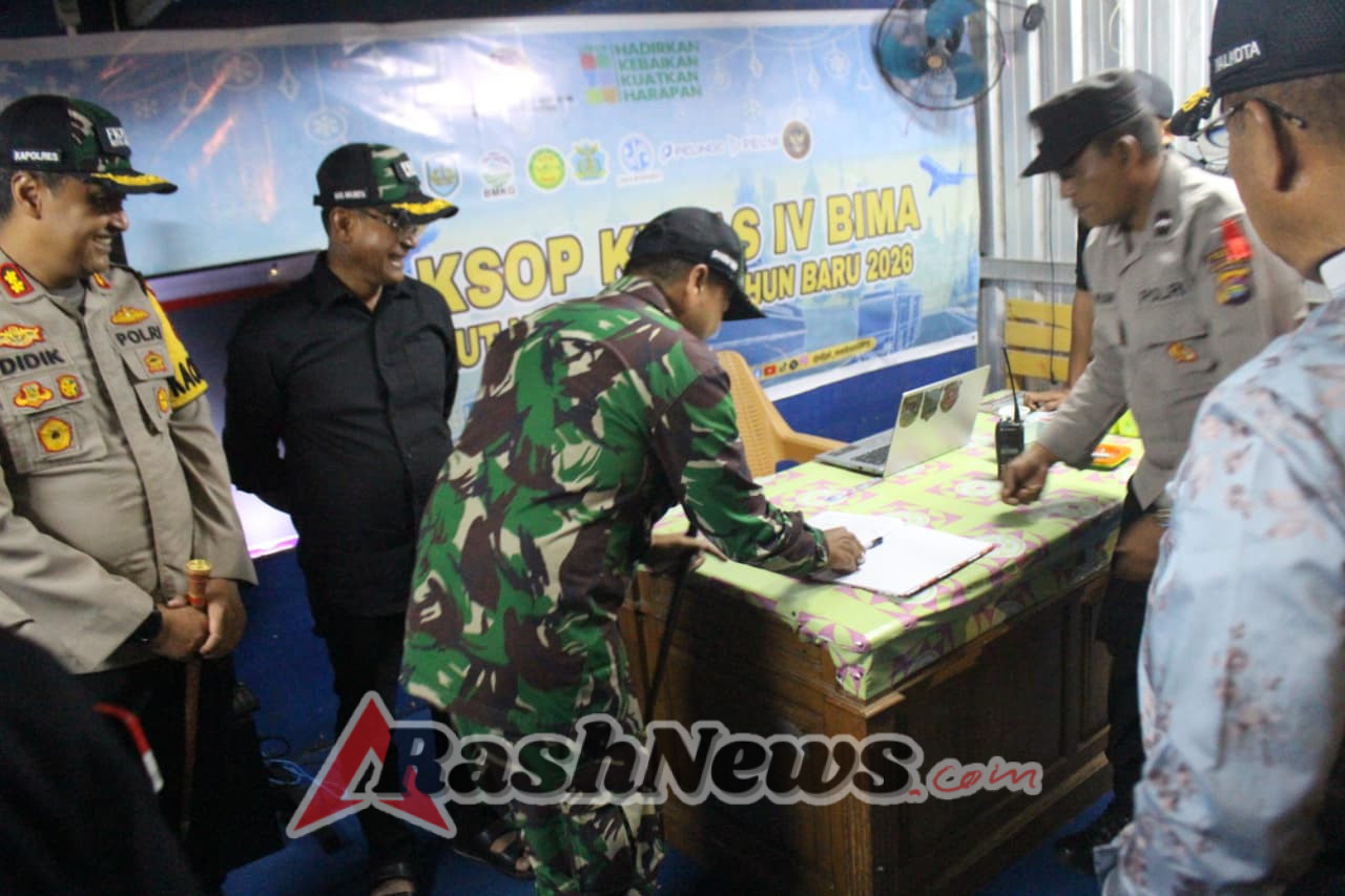 Patroli Bersama FKPD Kota Bima Amankan Malam Pergantian Tahun 2025