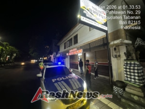 Blue Light Patrol Dini Hari, Polres Tabanan Persempit Ruang Gerak Pelaku Kejahatan 3C