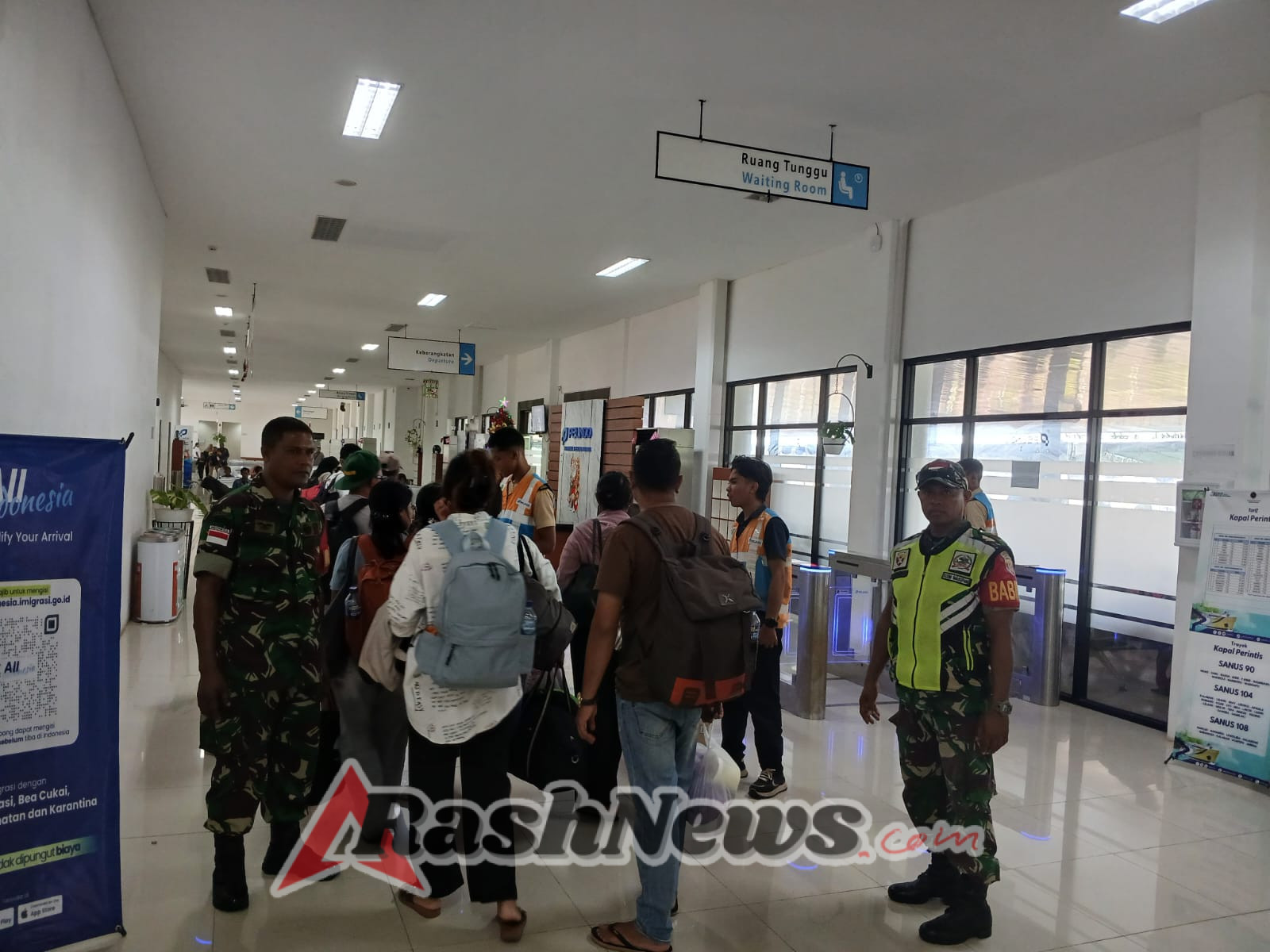 Satgas PAM Nataru Libatkan Babinsa Koramil Alak