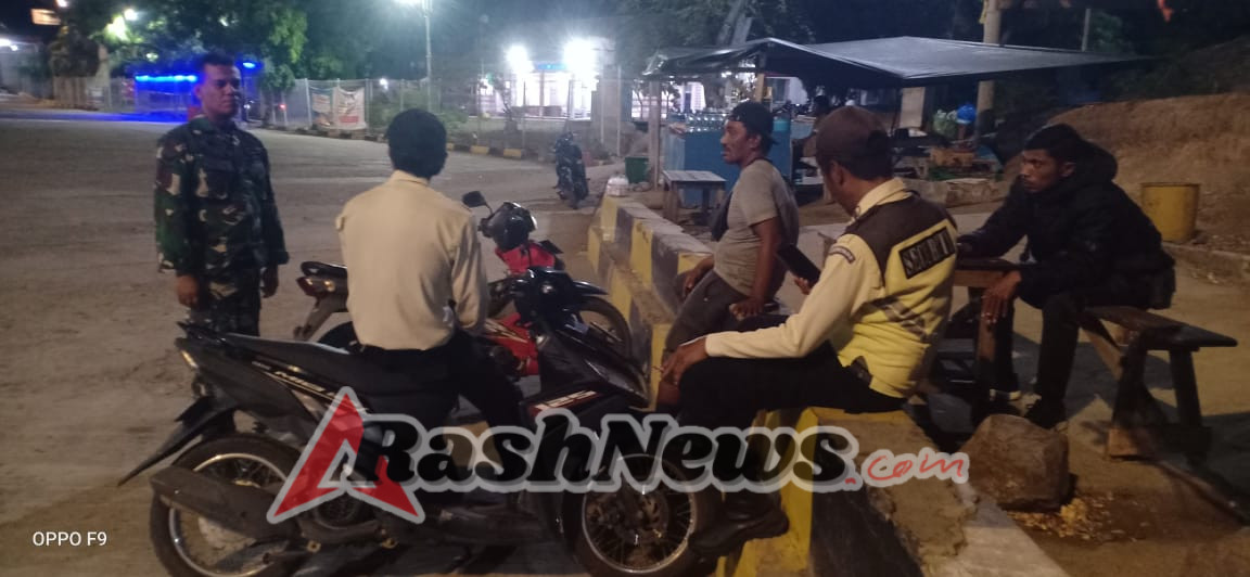 TNI Hadir di Tengah Masyarakat, Patroli Malam Koramil Poto Tano Berjalan Aman