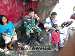 Babinsa Sertu Dol Mahatir Ajak Warga Desa Liabeke Jaga Keamanan Lingkungan