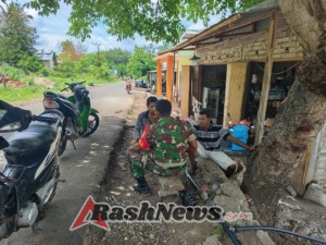 Babinsa Koramil 1624-05/Solor Himbau Warga Jaga Stabilitas Keamanan Wilayah