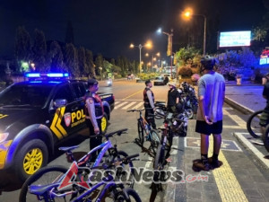 Samapta Polres Klungkung Rutin Patroli Malam Untuk Cegah Aksi Kriminalitas dan Gangguan Kamtibmas
