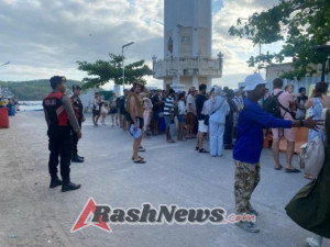 Unit Samapta Polsek Nusa Penida Gelar Patroli KRYD di Pelabuhan Banjar Nyuh.