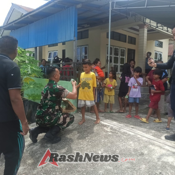 Dandim 1627/Rote Ndao Letkol Kav. Kurnia Santiadi Wicaksono Pimpin Bakti Sehat Merah Putih di Lobalain