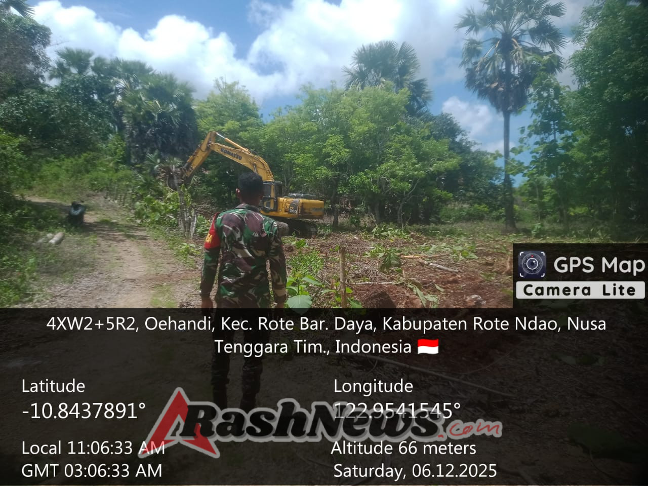 Pastikan Tepat Jumlah dan Kualitas, Babinsa Koramil Batutua Cek Material KDKMP di Rote Ndao