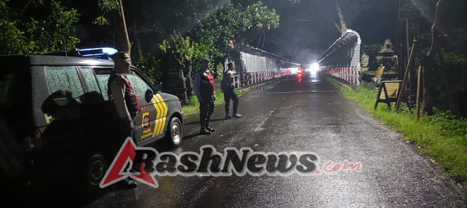 Jaga Kondusivitas Wilayah, Patroli Harkamtibmas Samapta Polsek Abiansemal Ditingkatkan