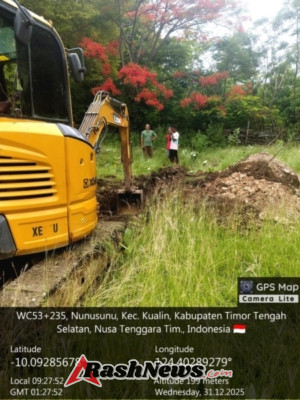 Sinergi TNI dan Masyarakat, Babinsa Awasi Penggalian Pondasi KDKMP