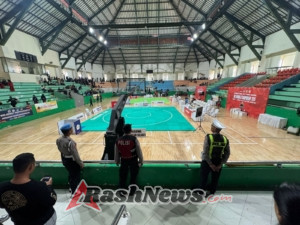 Polsek Kuta Utara Jamin Keamanan Dan Kenyamanan Kejuaraan  Pencak Silat Di Gor Purna Krida