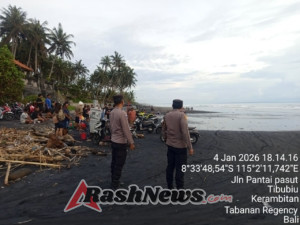 Polsek Kerambitan laksnakan Pengamanan dan Antisipasi Aksi Balap Liar di Pantai Pasut