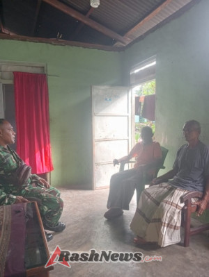 Babinsa Desa Ternate Imbau Warga Jaga Kebersihan dan Laporkan Hal Menonjol