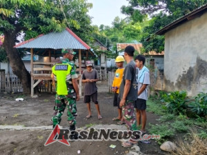 Babinsa Bumi Pajo Ingatkan Warga Jauhi Miras dan Narkoba
