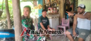 Melalui Komsos, Babinsa Koramil Batutua Bangun Kepedulian dan Kebersamaan Warga Desa Nuse