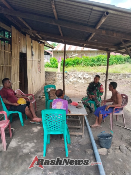 Pererat Kemanunggalan TNI–Rakyat, Babinsa Kotabaru Aktif Laksanakan Pamwil dan Komsos