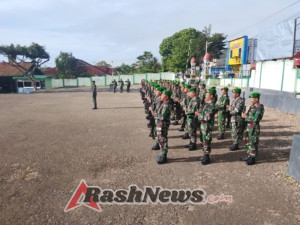 Bangun Karakter Prajurit, Kodim 1621/TTS Laksanakan Upacara Bendera Rutin Hari Senin.