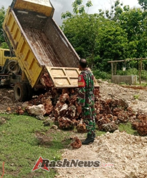 Dukung Pembangunan Desa, Babinsa Laksanakan Pendampingan Pekerjaan KDKMP