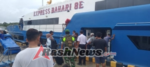 Koramil 1627-01/Baa Intensifkan Pemantauan Aktivitas Kapal Penumpang Express Bahari 8E