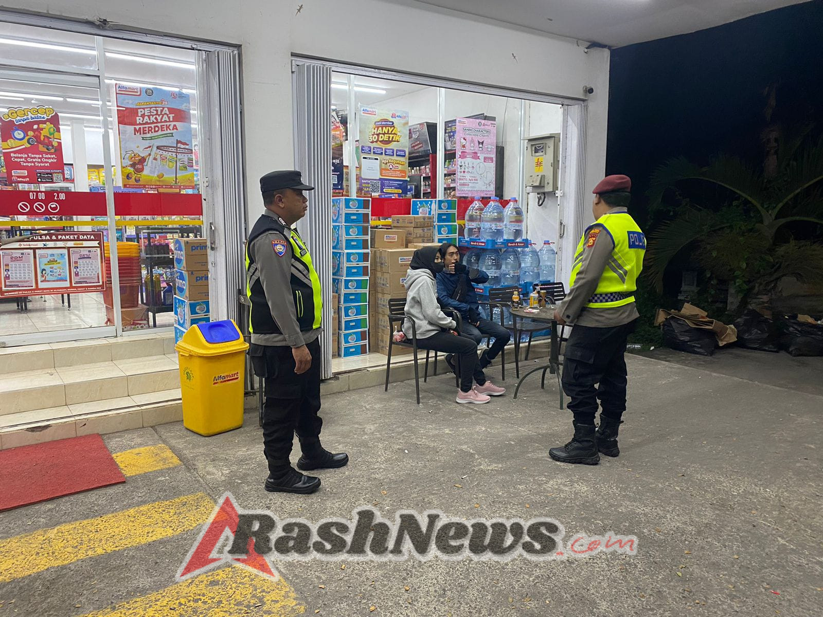 Polsek Selemadeg barat Gelar Patroli Malam Menjelang Dini Hari