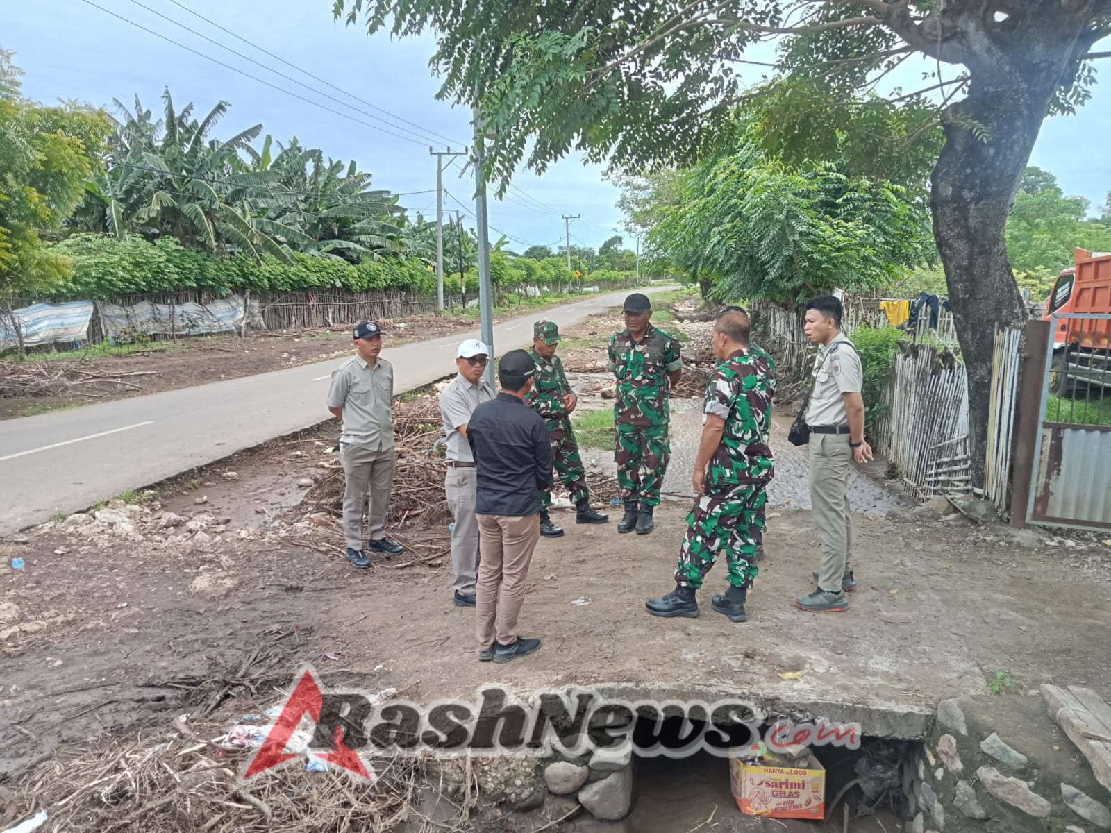 Tim BPN dan Pasi Log Kodim Bersinergi Kaji Batas Lahan Pengembangan YONIF TP