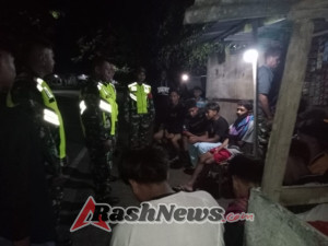 Babinsa Serma Rizaludin Pimpin Patroli Malam Perkuat Keamanan Wilayah Kota Bima
