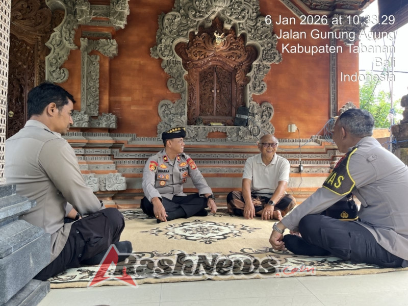 Perkuat Sinergi Awal Tahun, Kapolsek Tabanan Gelar SIDEWA Bersama Bendesa Adat Kubontingguh