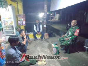 Ronda Malam Koramil Dompu, Warga Diimbau Amankan Kendaraan dan Ternak