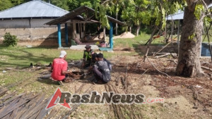 Dukung Percepatan Pembangunan, Babinsa Turun Langsung Dampingi Tukang di Serubeba
