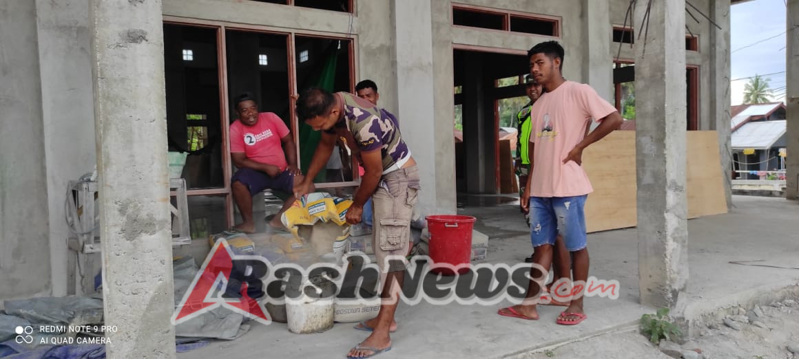 Babinsa Desa Maubasa Ajak Warga Jaga Kebersihan dan Kamtibmas