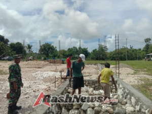 Pemantauan Babinsa, Pembangunan Koperasi Desa Merah Putih Terus Berjalan