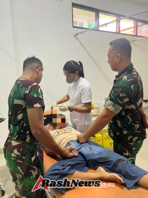 Tunjukkan Jiwa Kepemimpinan, Dandim 1627/Rote Bantu Korban Laka Lantas di Jalan Perkantoran