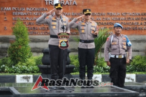 Polres Karangasem Gelar Apel Farewell Sambut Kepemimpinan AKBP I Made Santika
